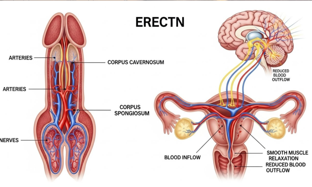 Erectn: Understanding the Biological and Medical Meaning